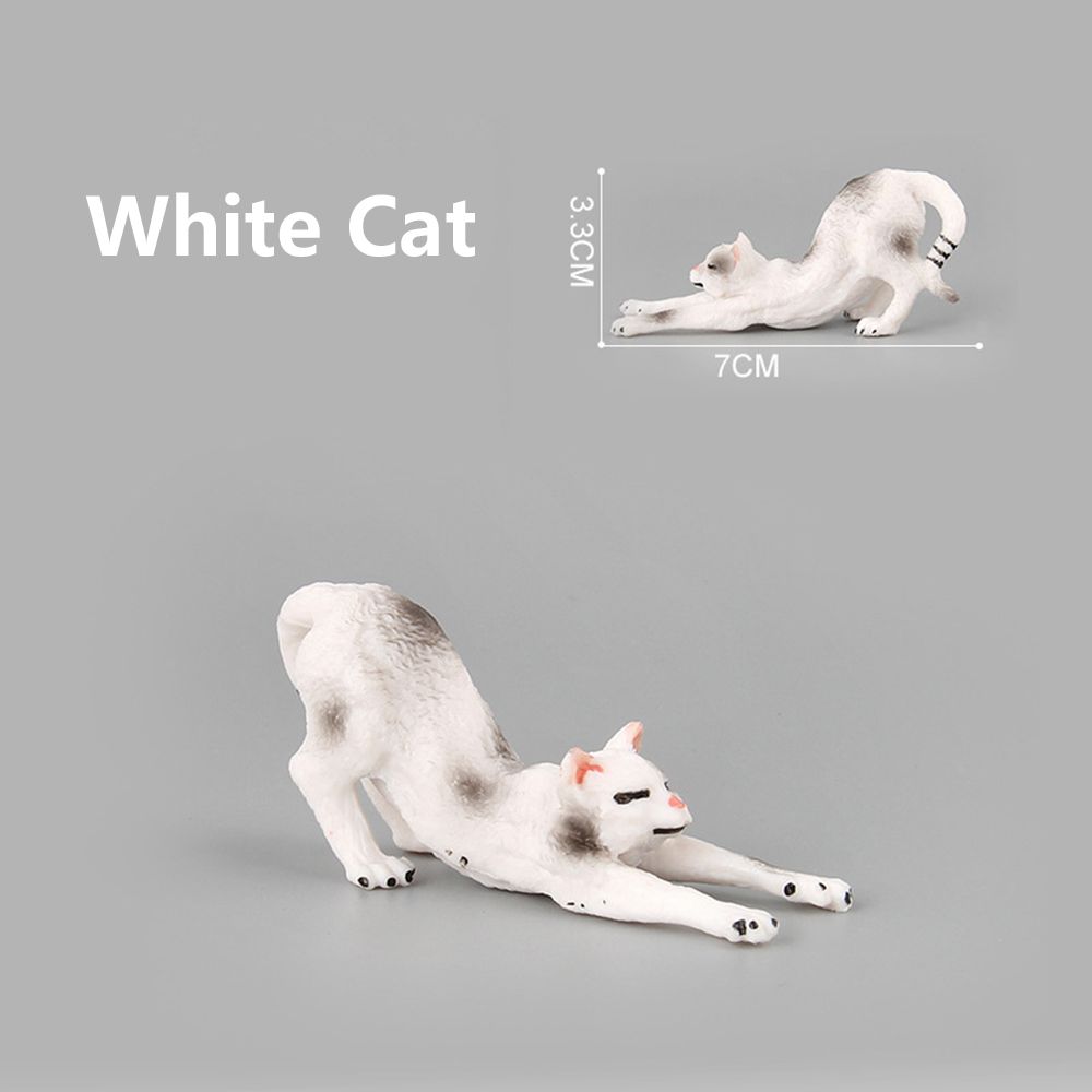 

1 PC House Decor Bonsai Ornament Fairy Garden Neko Figurine Miniature Cat Simulation Animal Mini Pet Model