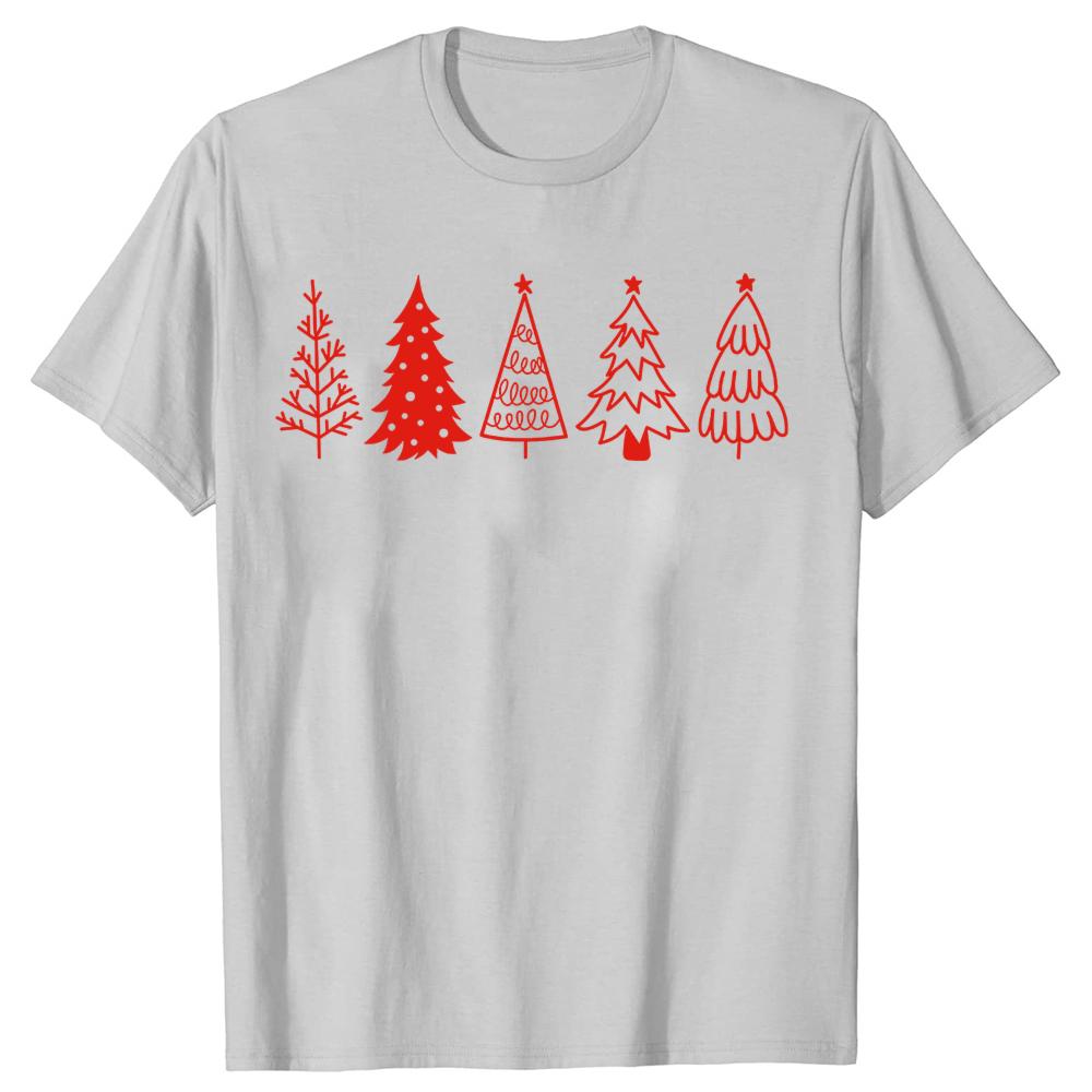 Funny Christmas The Most Wonderful Time of The Year Tee Xmas Tree Tshirts Men Casual Loose Crewneck Collar Hip Hop T Shirt