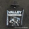 Premium Streetwear Hoodie With Rhinestone Embellishment Oversized Zip-Up Sweatshirt Men Cotton Blend Loose Fit