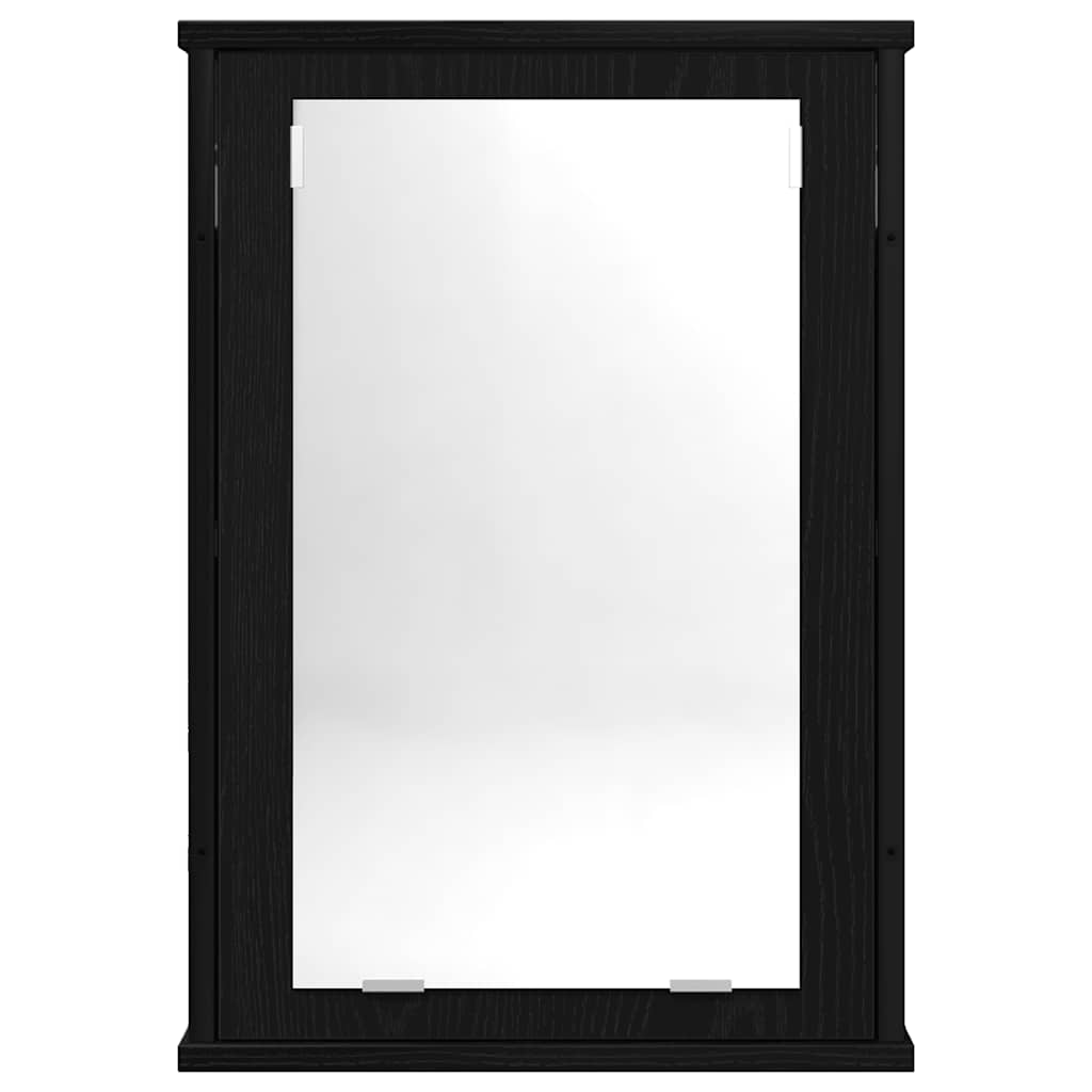 Duschspiegelschrank für Badezimmer mit Stauraum Eiche außen 42x12x60 cm