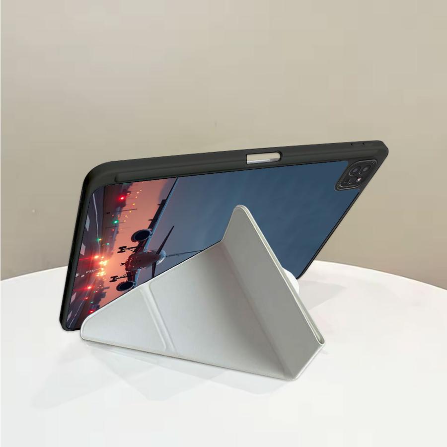 Tablet Case For iPad Pro 2025 Mini 6 7 Air 4 5 M3 M2 1 2 M4 11inch Pro 11th 10th 9th 8th 7th 12.9inch Holder Cover Night Tarmac