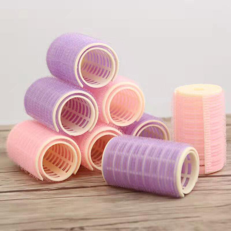 2Pcs/Set No Heat Hair Curlers Self Grip Hair Roller Heatless Lazy Bangs Curler ~