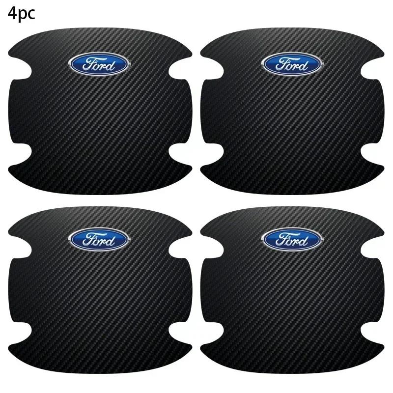 

New 2026 Car Sticker 2025 Hot For Ford 4PCS Car Door Sticker Scratches Resistant Cover Auto Handle Protection Film For Ford Fies