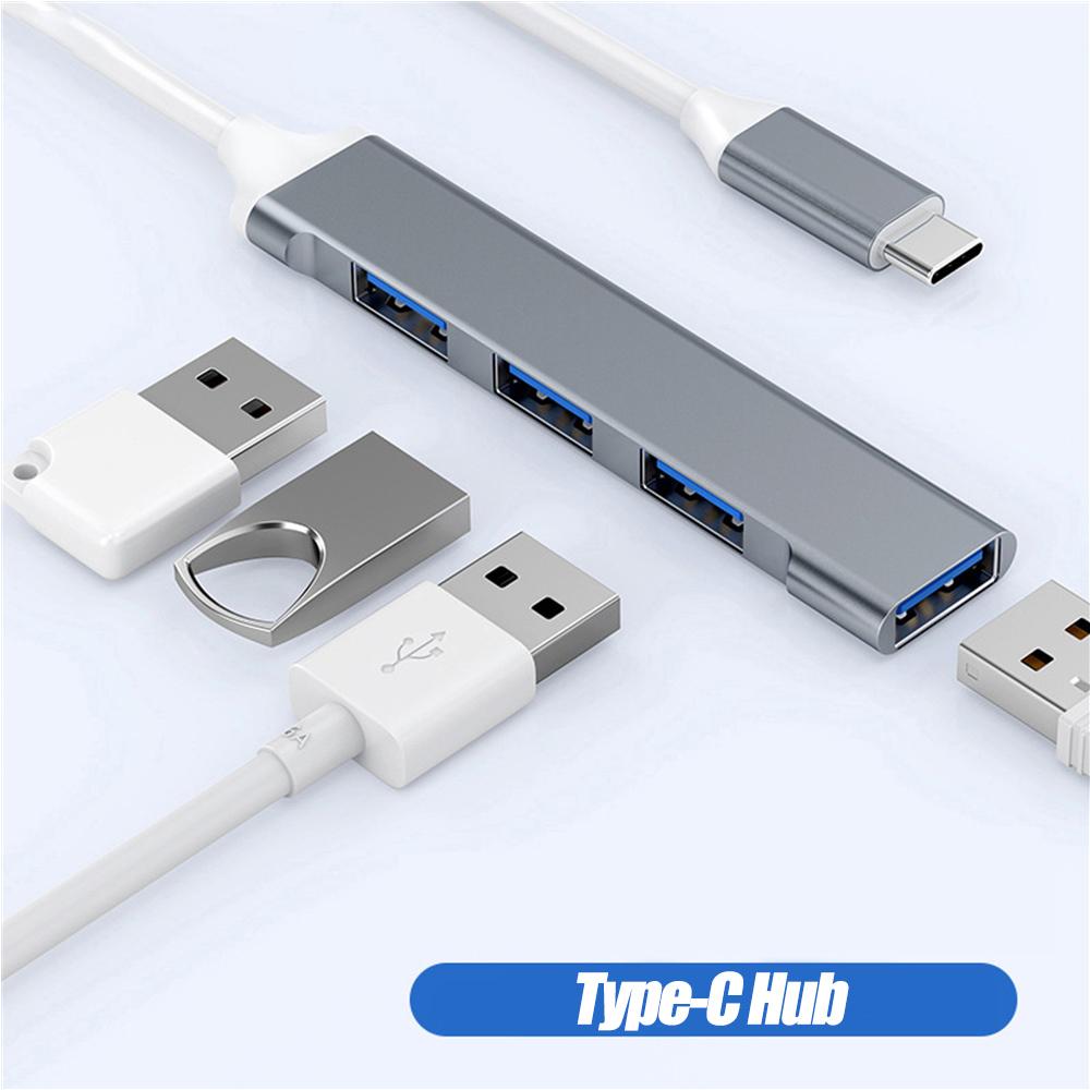 Hub USB 3.0 de 4 puertos Hub de puerto USB Divisor Tipo C de alta velocidad 5 Gbps Para accesorios de ordenador PC HUB multipuerto 4 puertos USB 3.0 2.0