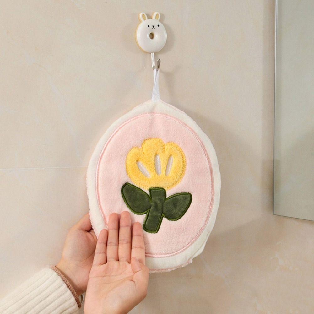 Tulip Kitchen Cleaning Towel Absorbent Cleaning Rag Fashion Hand Towel  Household