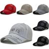 White Mount Sports Letter Printing Mesh Baseball Cap Sun Protection Breathable