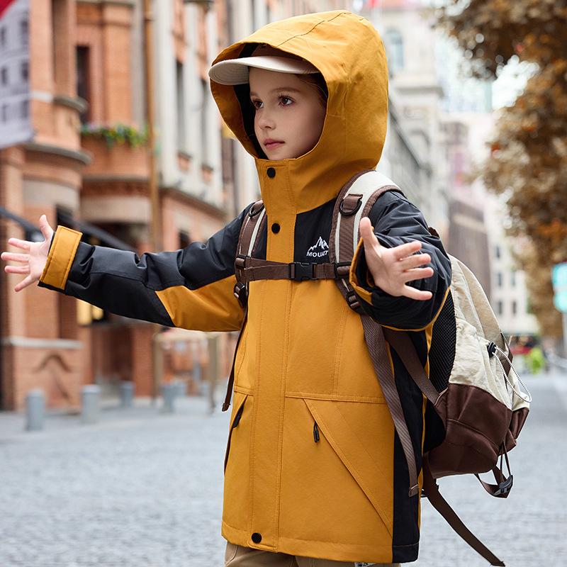 

Детская куртка-пуховик 3-в-1 со съемным пуховым слоем – Универсальная верхняя одежда из пуха белой утки для мальчиков и девочек 170 cm