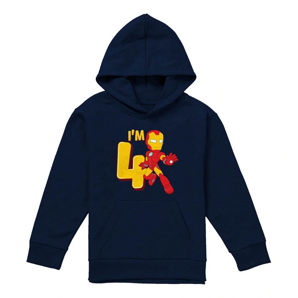 Marvel Childrens/Kids Iron Man 4th Birthday Hoodie