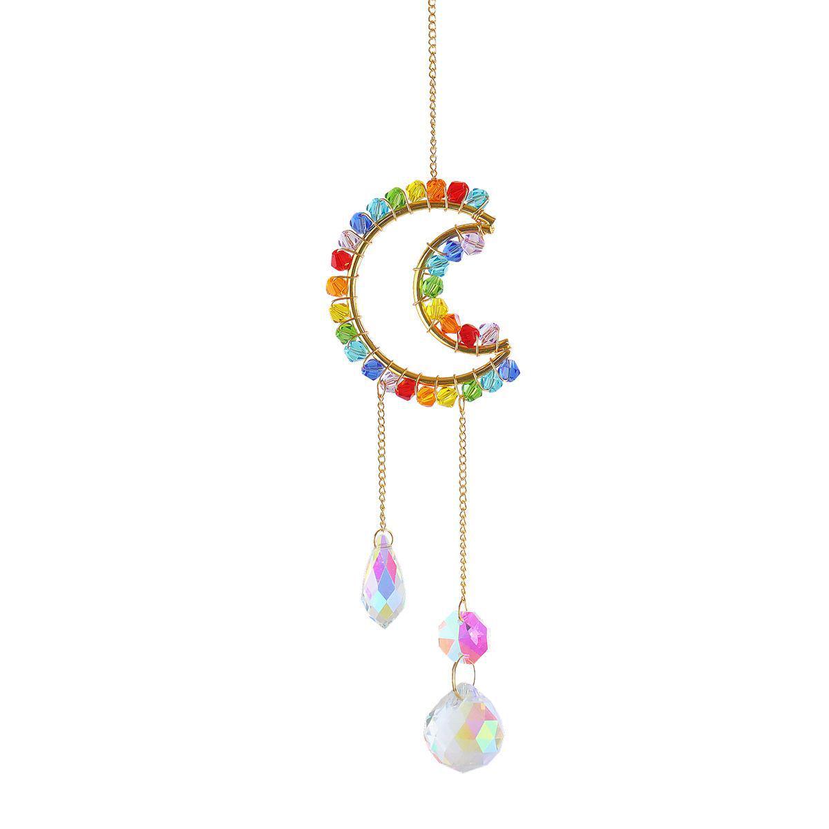 

Sunlight Rainbow Crystal Catcher Wind Chime for Kids Room or Balcony