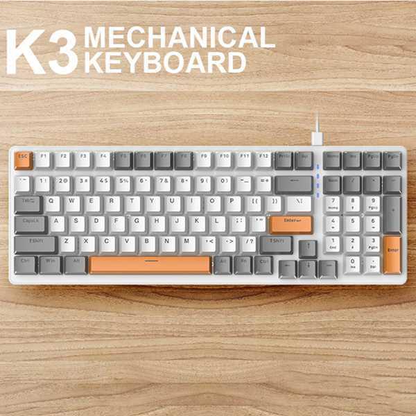 Free Wolf ZIYOU LANG Keyboard, Bee Edition with Red Switch, ABS Material, 1 pc. Color: As shown.