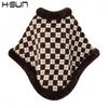 Womens Knitted Faux Fur Rabbit Hair Shawl Scarf Cape Jacket Lightweight Warm Outerwear Street Style