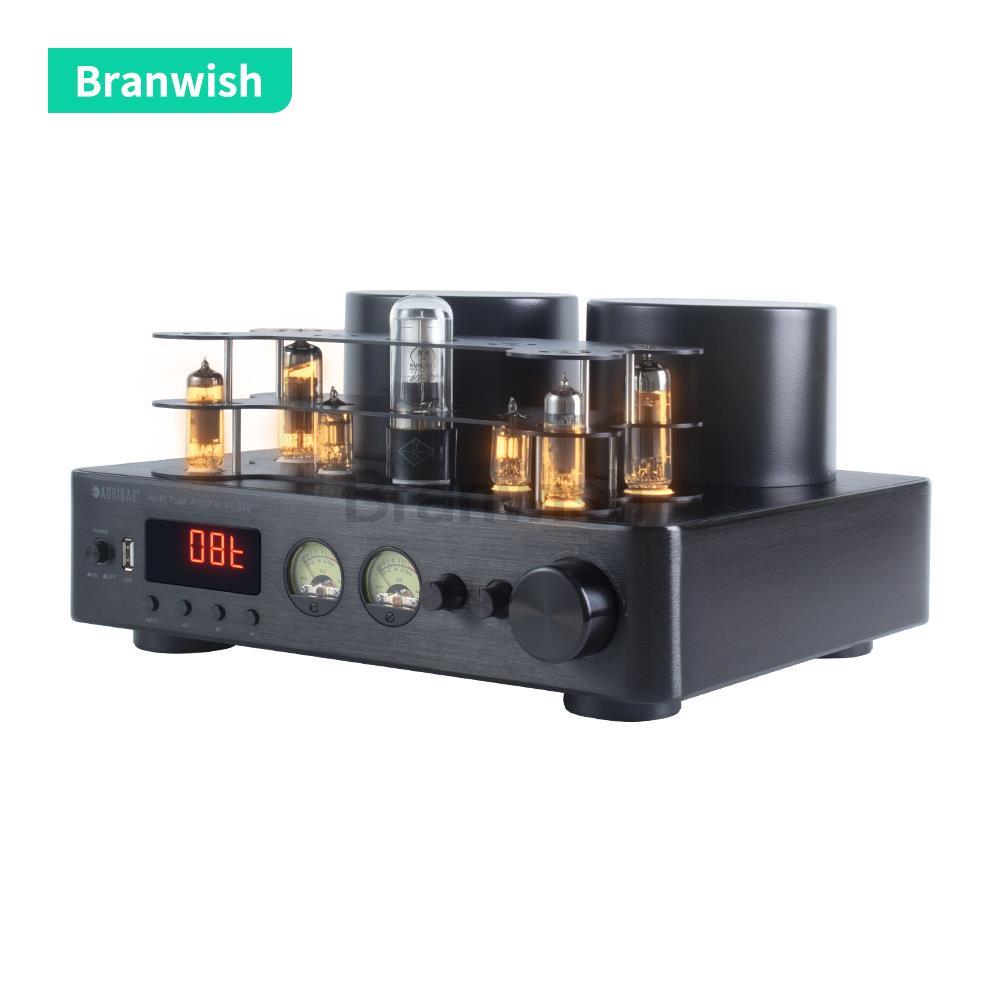 

200 Вт + 200 Вт Высокомощный Hifi Fever Tube Усилитель Предварительный каскад Усилитель динамика Audido Bluetooth 5.0 Поддержка 4-8 динамиков домашнего кинотеатра