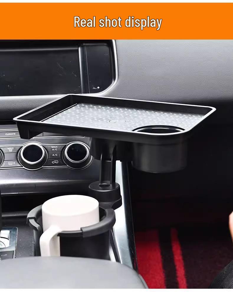 Car Cup Holder Tray: Beverage Storage & Dining Table Extension
