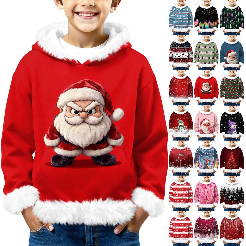 Children's Sweatshirt Girls Boys Long Sleeve Lightweight Casual Hoodie Loose Comfortable  Sweatshirt