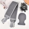 3pcs Bath Exfoliating Set - Includes Bath Pouf, Exfoliating Glove & Back Scrubber Towel - Ideal for Spa, Massage & Body Scrubs