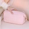 Solid Color Cosmetic Storage Bag Large Capacity Sundries Organizer Travel Toiletry Bag  Outdoor