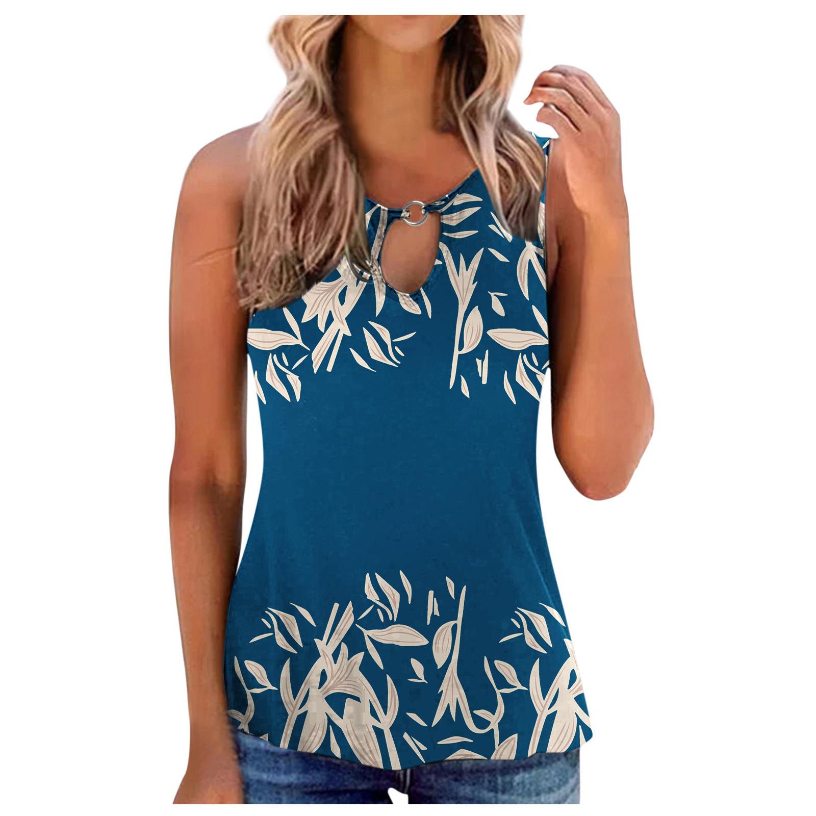 

(SU)Женские модные повседневные топы, рубашки без рукавов с принтом, пуловеры, футболки