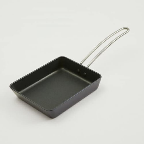 Yutori No Kukan (Comfortable Space) Harumi Kurihara Square Frying Pan, Navy, for Direct Heat Use, HC2A1102-40F