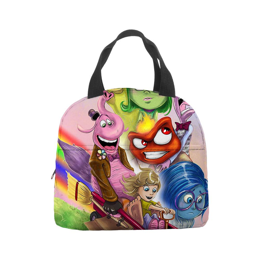 Mind Secret Service 2Inside Out 2 Plush Insulated Lunch Box Bag Portable Foil Ice Bag Picnic Bag