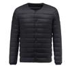 New Light and Thin Down Jacket Men's Round Neck Variable Neck Liner Down Jacket Medium Green Inner Guarantee