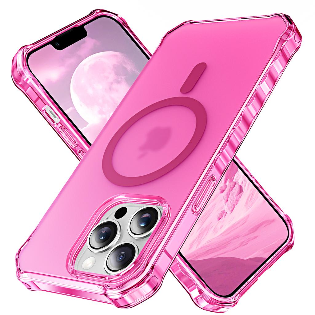 For iPhone 13 Pro Max Case Compatible with MagSafe Small Wavy Edge PC + TPU Phone Cover