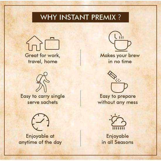 Octavius Assorted Premix Tea (3 In 1) - 20 Pouches (15 Gm Each) | NOW IN REUSABLE PET JAR | Masala, Cardamom, Ginger| Premix Tea Powder