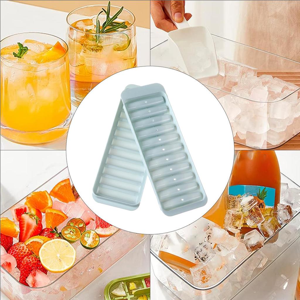 11 Grids Silicone Long ice cubes mold Non-Stick Stick Shape Ice Tray Summer Iced Beverage Making Tools for Wine Juice Fruit