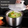 Centrifuga per Insalata e Cesto Disidratatore Manuale in Acciaio Inossidabile