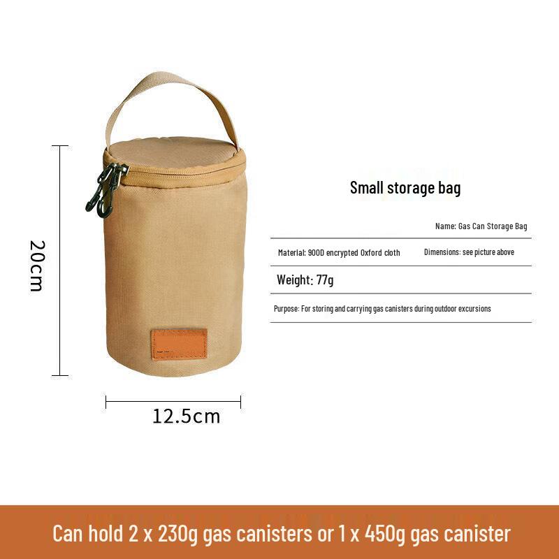 Outdoor Portable Camping Lantern and Gas Canister Storage Bag