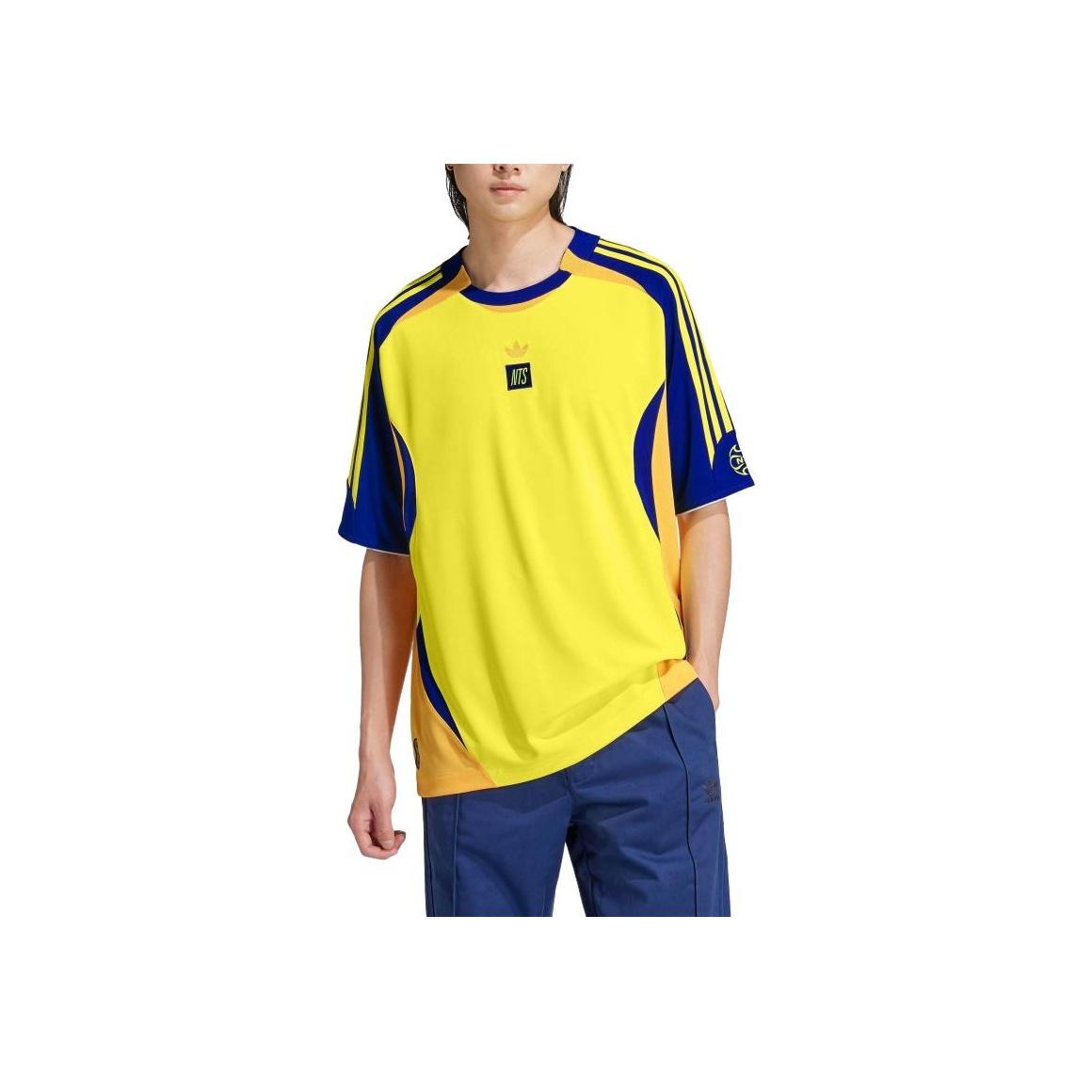 

Adidas Мужская уличная одежда X NTS Radio Джерси университетского цвета королевского/лучевого желтого цвета JI5146 L