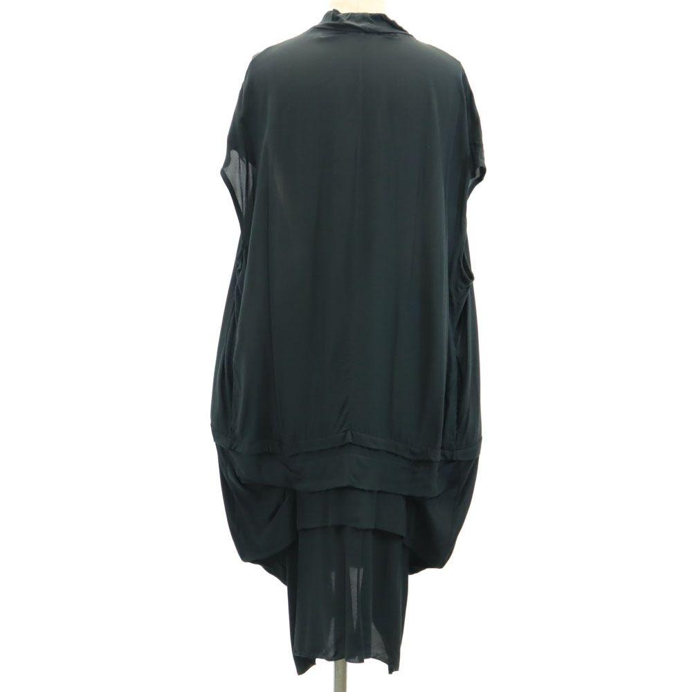 Marni Made In Italy Short Sleeve Long Dress 40 Black French Sleeve Women Used