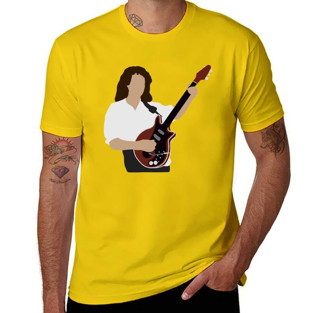 Minimal Brian May 1 Tshirt Plain Funnys Unisexs Champion T Shirts