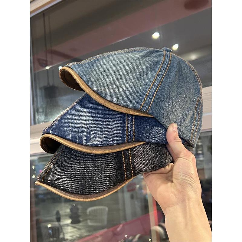 Retro Newsboy Cowboy Hat Unisex Spring Summer Versatile Reversible Sun Travel Snapback Cap All Match