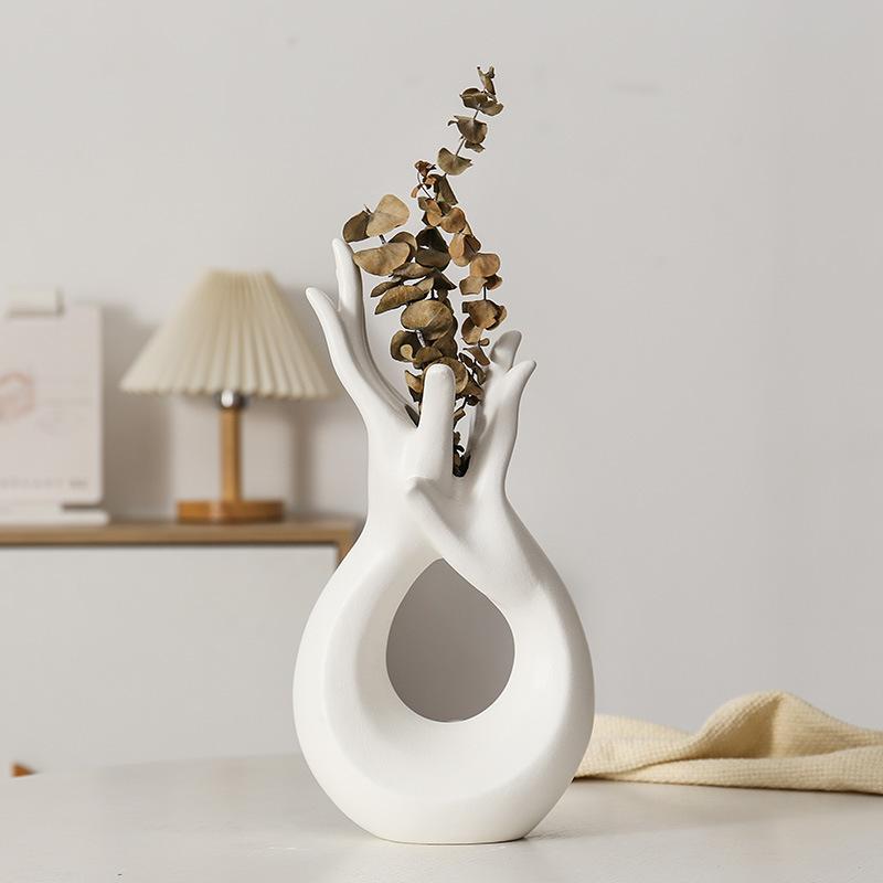 Ceramic vase dried flower vase Dry Flower Arrangement Office Home Decoration Accessories Living Room Decoration Ornaments