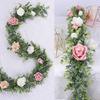 Plastic Eucalyptus Leaf Wedding New Year's Eve Christmas Decoration for Home Garden Living Room Wall Hanging Artificial Plants