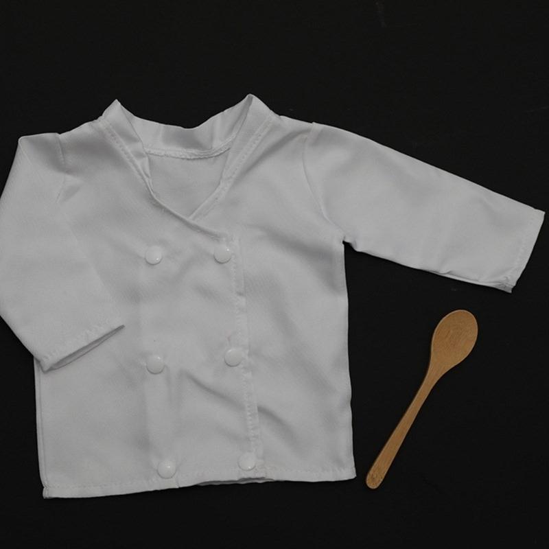 3pcs Photography Props Costume for Baby Boys Girl Newborn Chefs Outfit Photo Wear Infant Cosplay Party Props Photo Outfit