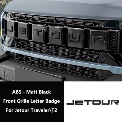 Jetour Traveler T2 İçin Araba Ön Panjur Çıkartması Logolar Araba Logosu Sticker Rozet Gövde Dekorasyonu Oto Dış Mekan Harf İşaretleme