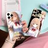 Angel Mahiru Shina Anime Phone Case for iPhone 16 15 14 13 12 11 X XR XS Pro Max Plus Mini Clear Transparent Luxury Cover Pretty