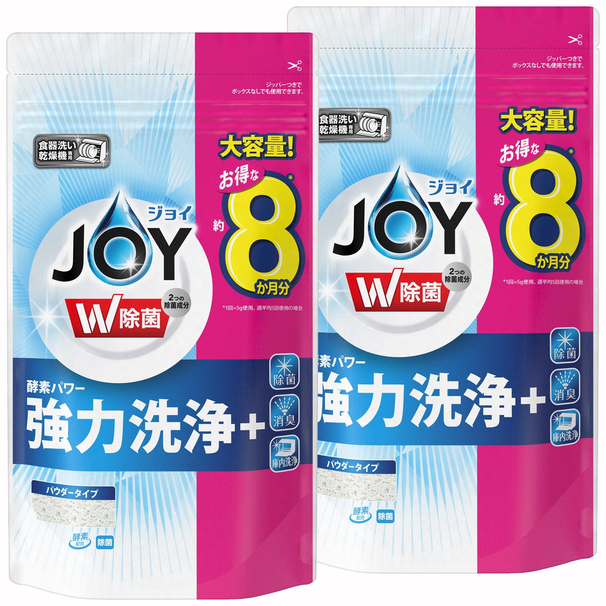 

Joy Средство для посудомоечной машины Дезинфицирующее Extra 930г x 2 [Оптовая покупка] Сменный блок, Большой,