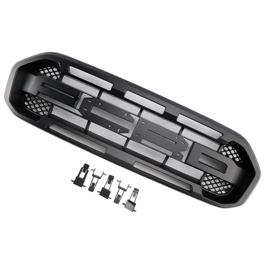 Przedni Zderzak Styl Raptor Grill Kratka Pasuje Ford Ranger 2019-2023 Czarny