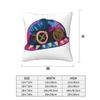Isha Hat Square Pillowcase Pillow Cover Cushion Zip Decorative Comfort Throw Pillow for Home Living Room