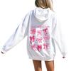 Women's Long Sleeve Letter Print Hoodie Sweatshirt Casual Pullover