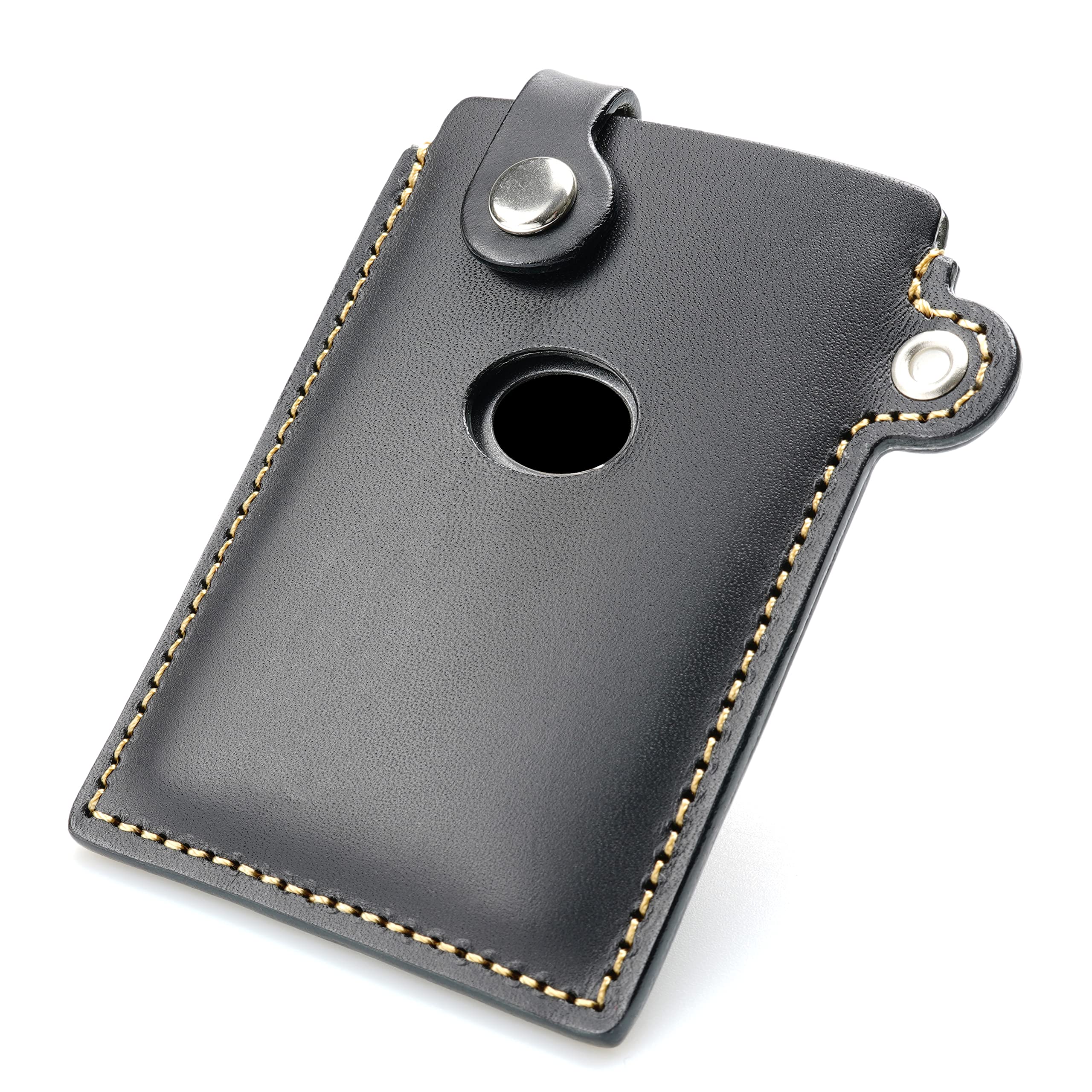 

Genuine Leather Card Key Case Compatible with Toyota Lexus and LX Type [Kecha-ya] Harrier, LS, GS, IS, NX, RC, HS, RX, CT, (Black A)