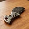 1/2PCS Alloy Coin-shaped Circular Accessory Pocket Knife Portable Keychain EDC Cutter Bottle Opener For Opening Packages And Box
