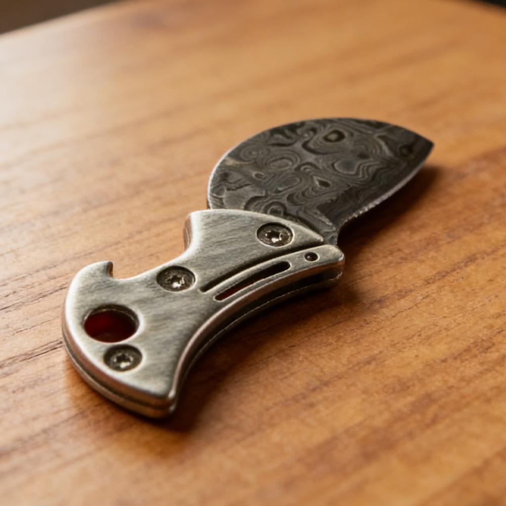 1/2PCS Alloy Coin-shaped Circular Accessory Pocket Knife Portable Keychain EDC Cutter Bottle Opener For Opening Packages And Box