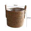 Håndlaget Vevd Plantekurv Strå Flettverk Rattan Sjøgress Oppbevaringskurv Hage Dekorativ