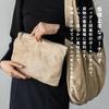 VITAFELICE Women's Suede Balloon Tote Bag with Pouch (NSB-30362Z, Beige)