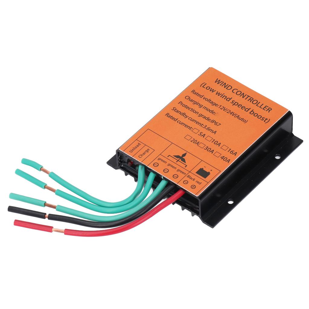 MPPT Wind Turbine Charge Controller Boost Voltage Wind Turbine Generator Regulator 12V 24V 40A 300W‑1000W