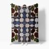 Geometric Pattern Blanket Sofa Bed Throw Decorative Cotton Fleece Blanket for Living Room Bedroom Kids Teen Gift