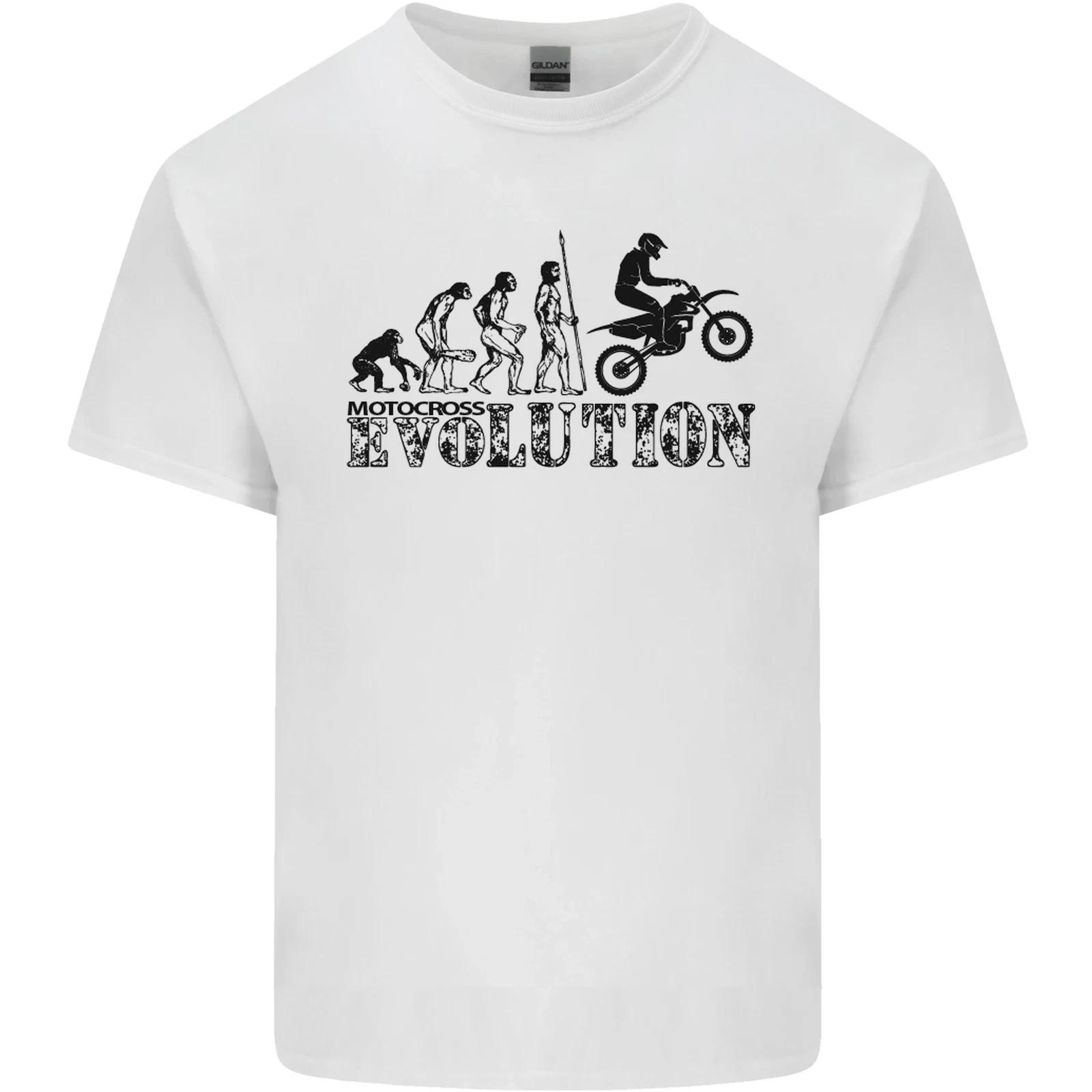 Evolution of Motorcycle Motorbike Biker Kids T-Shirt Childrens XL